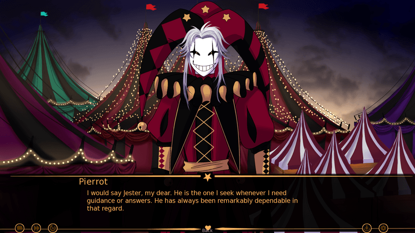 AMA 2 Part 25, first half: Pierrot explains that he turns to Jester for guidance.